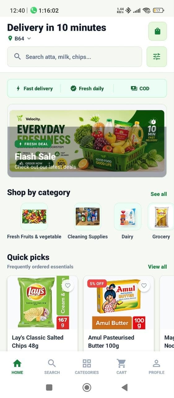 Velocity Grocery